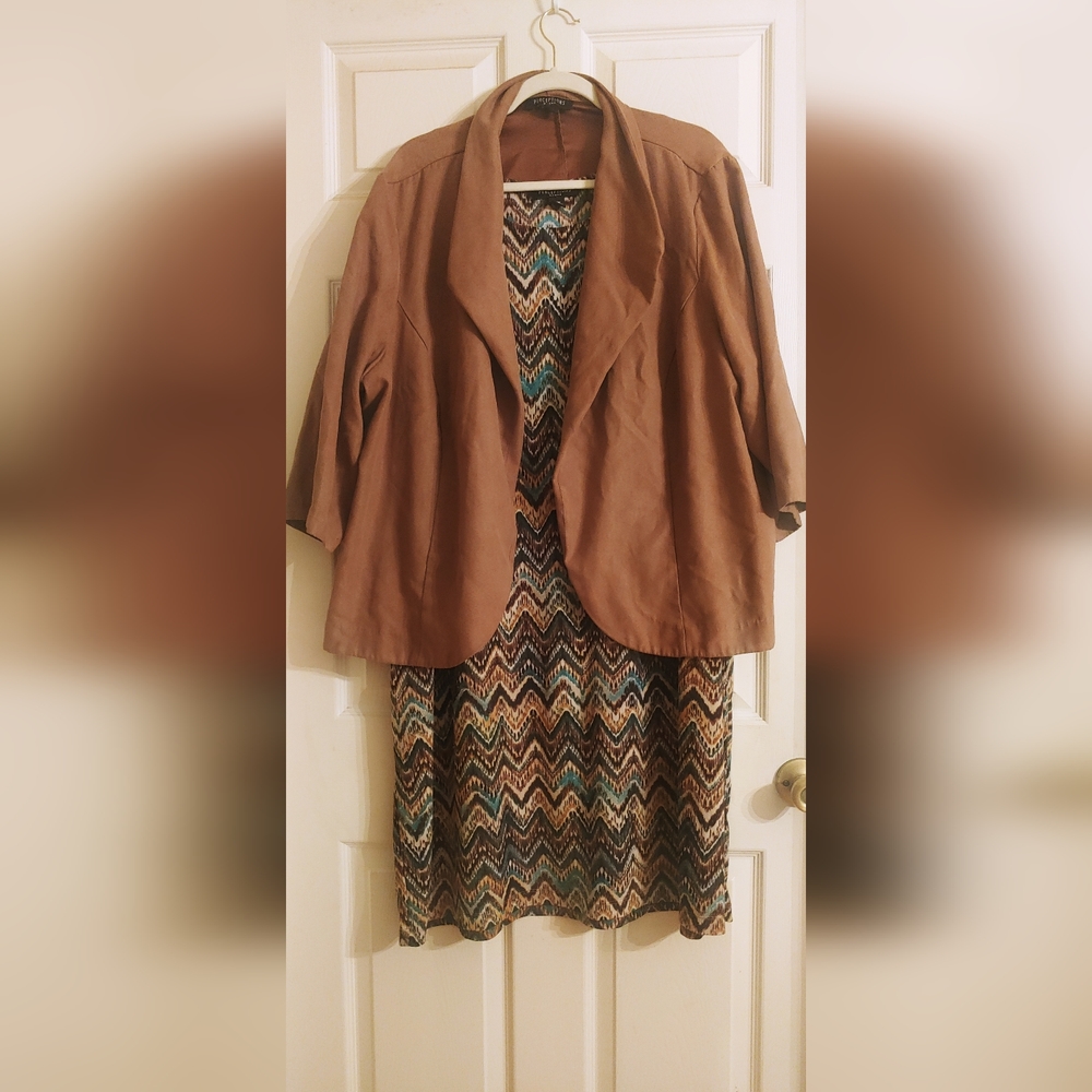 Precetion Woman's Dress and Jacket Set
